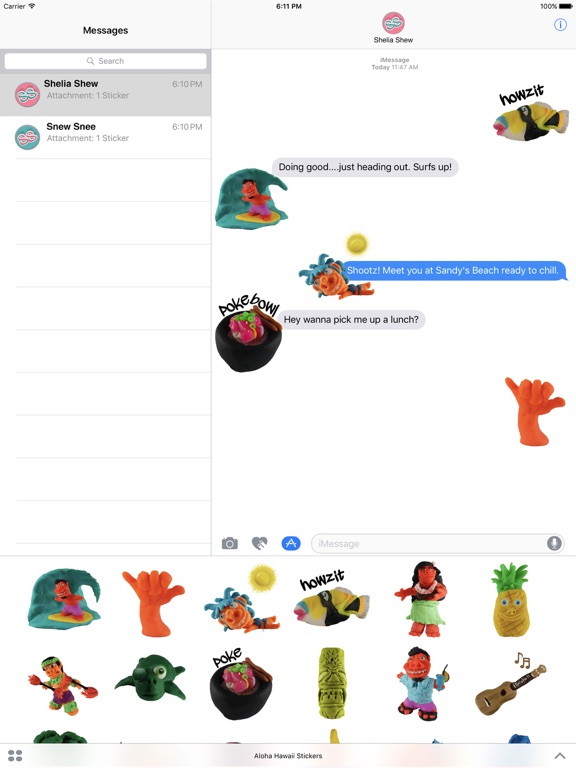 Screenshot #5 pour Aloha Hawaii Stickers