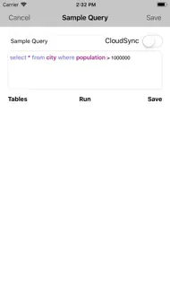 MySQL QueryDB Client iphone bilder 1