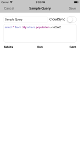 MySQL QueryDB Client screenshot