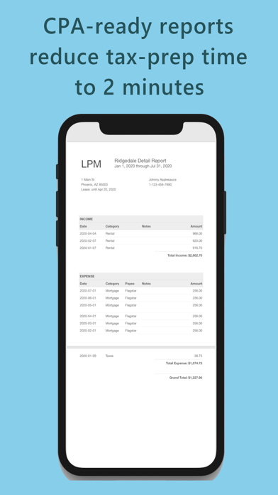 Landlord's Property Manager iPhone screenshot 7 - Business app