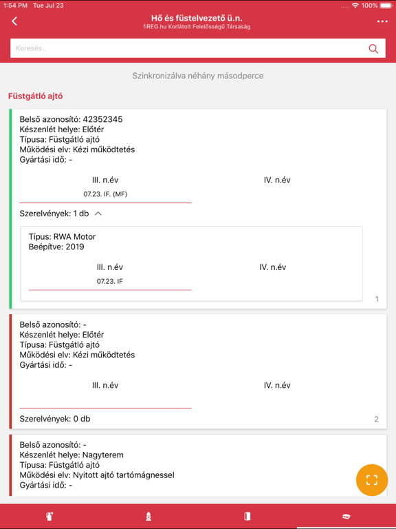 fiREG iPad screenshot