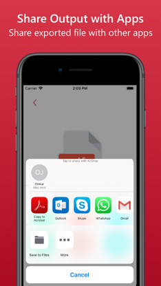 Contacts To PDF File Converter screenshot 2