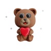 Cute Bear Stickers - WASticker icon