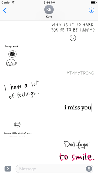 Animated Phrases: Sticker App iPhone screenshot