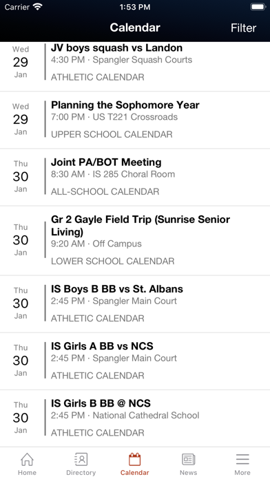 Screenshot #1 pour The Potomac School