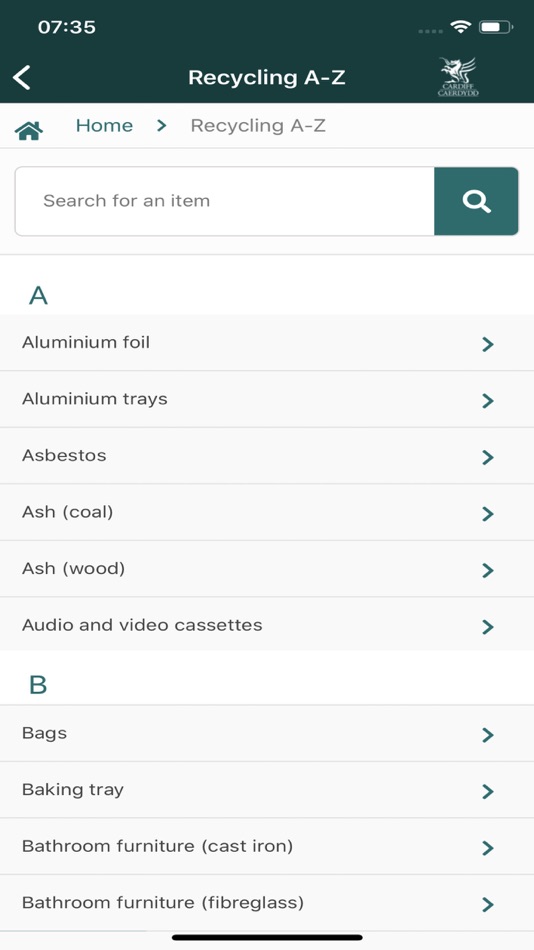 #5. Cardiff Gov (iOS) Podle: Cyngor Caerdydd Cardiff Council