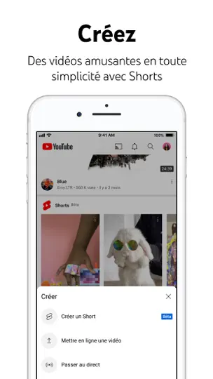 Capture d'écran de YouTube sur iPhone 1