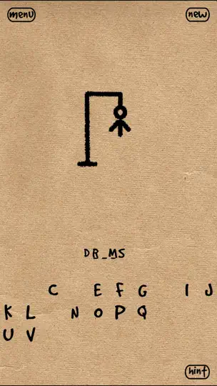 Скриншот Igrecway Hangman на iPhone 1