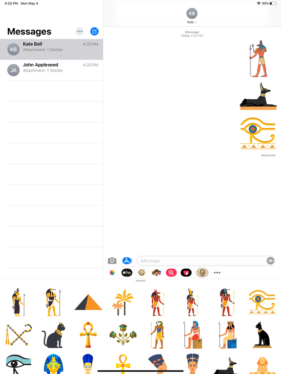 Screenshot #6 pour Ancient Egypt Gods Stickers