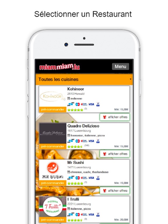 Screenshot #5 pour MiamMiam.lu