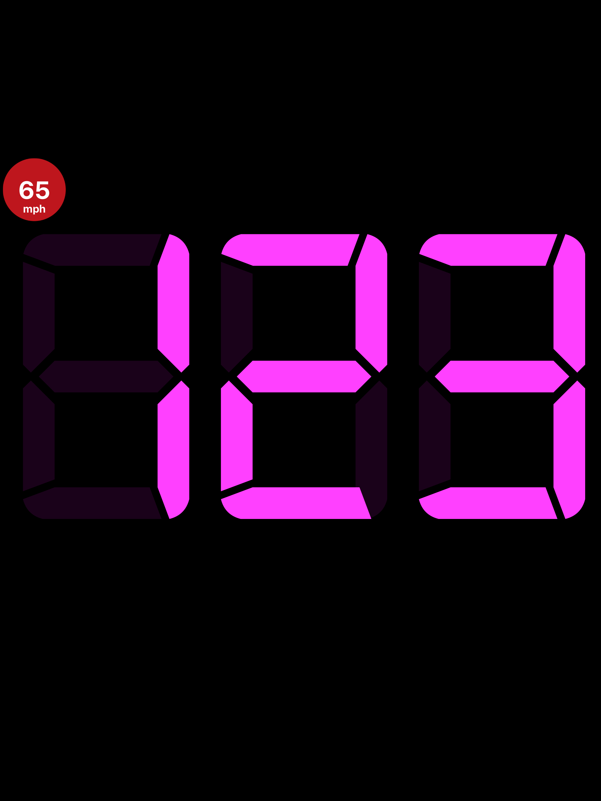 Speedmeter mph digital display screenshot 15