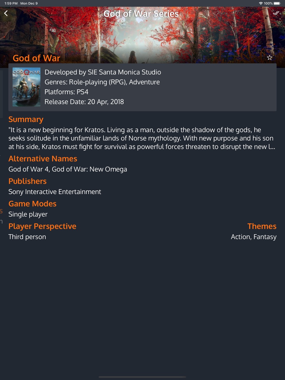 iPad screenshot
