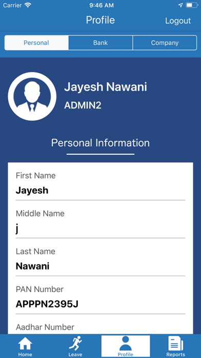 App screenshot