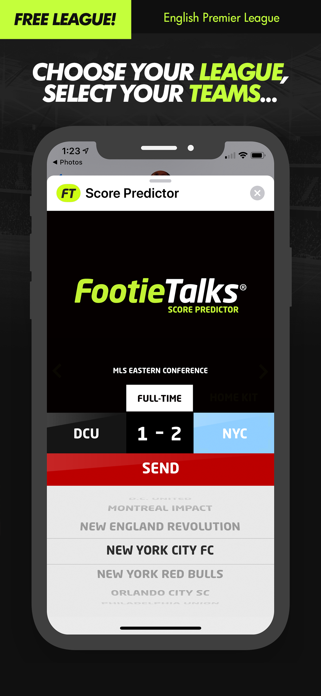 Score Predictor : FootieTalks