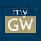 The myGW app connects the GW community to systems, information, and people at the George Washington University