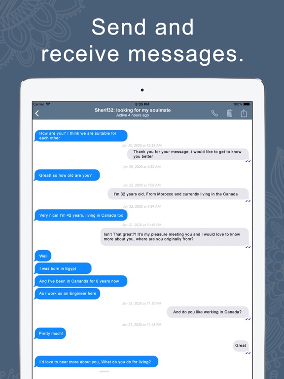 buzzArab Arab & Muslim Dating iPad screenshot 4 - Lifestyle app