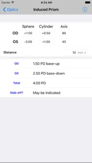 optics clinical calculator iphone resimleri 2