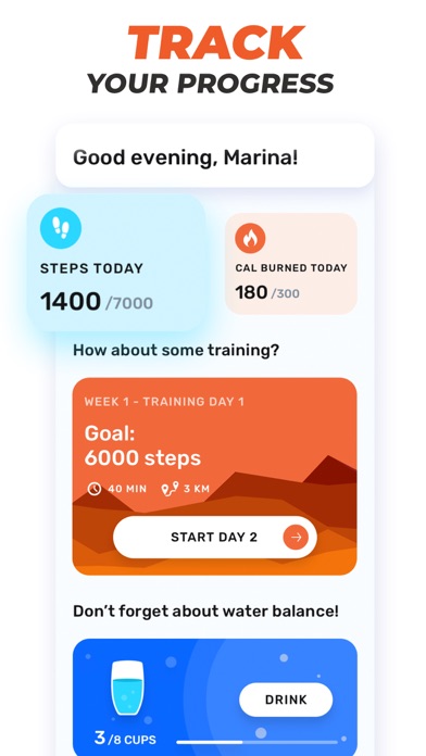 Walking & Weight Loss Tracker Screenshot