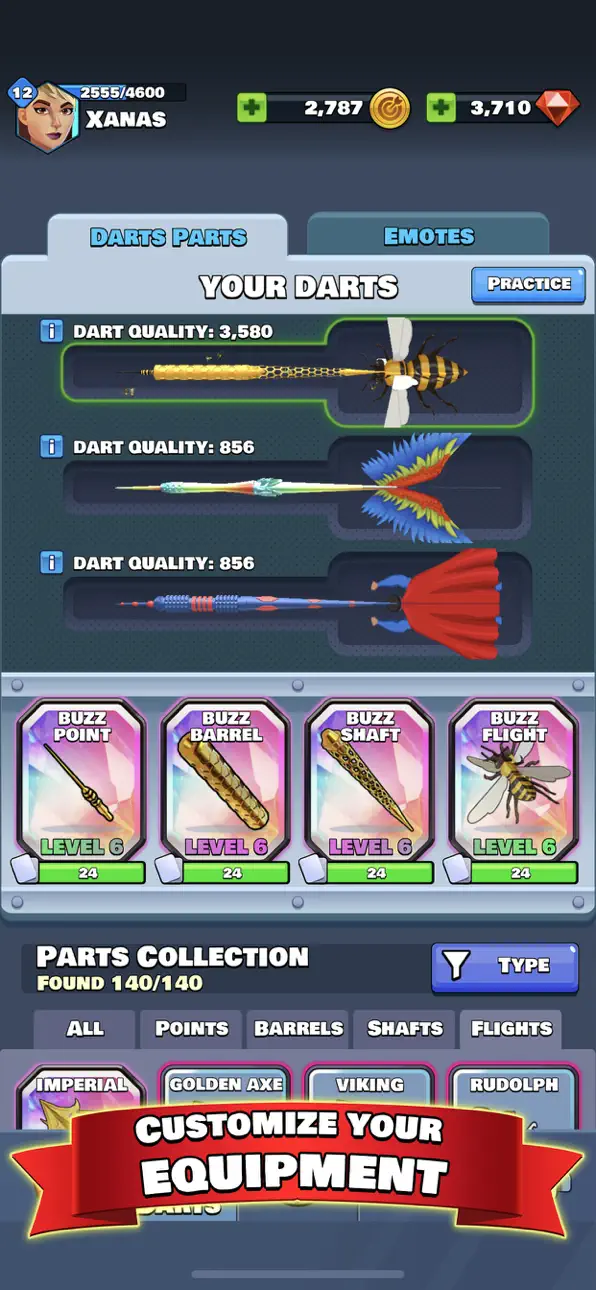 Darts Club iOS Mod IPA [ Debug Menu ] screenshot 3 - iOS game interface