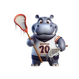Lacrosse Hippo Stickers