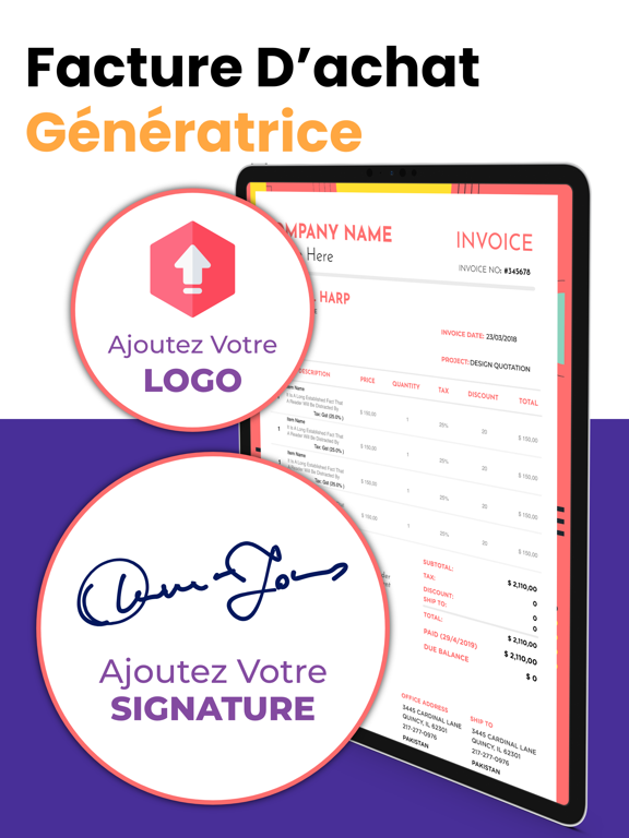 Screenshot #6 pour Facture et Devis: créer reçus