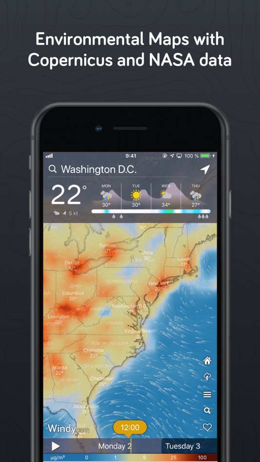 #9. Windy.com - Weather & Radar (iOS) 由: Windyty, SE