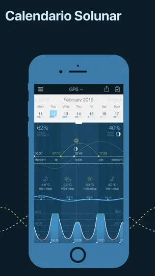 Captura de pantalla de Fishing Calendar, Fish Finder en iPhone 1