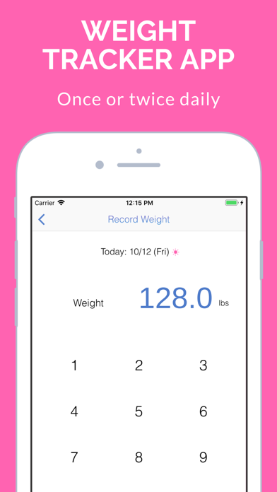Weight Loss Simple Tracker App Screenshot