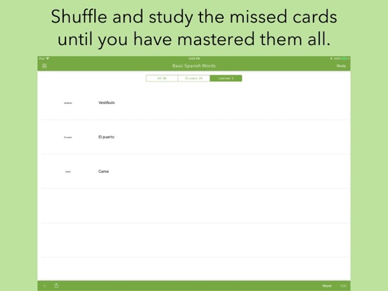 Flashcards by Qrayon iPad screenshot 4 - Education app