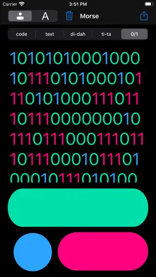 Capture d'écran de ITU Morse Codes sur iPhone 3