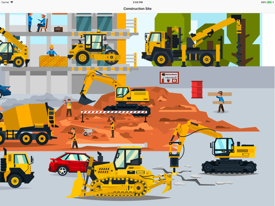 Construction Site - Vehicles iPad screenshot