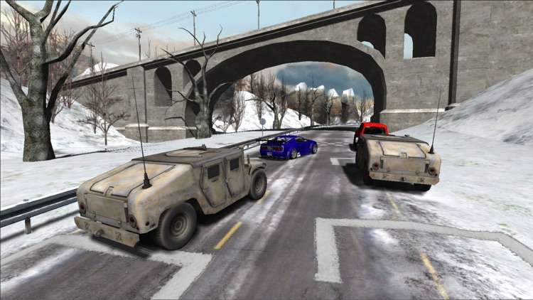 Snow Car Racing screenshot-3