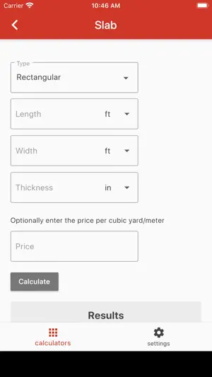 Concrete Calculator Plus screenshot 1