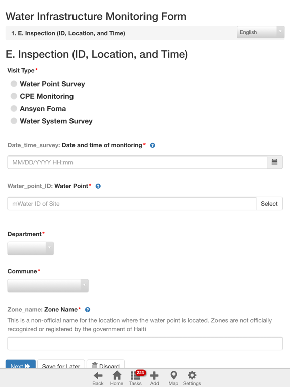 Screenshot #4 pour mWater Surveyor