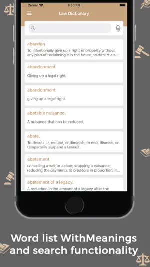 Law Dictionary : Offline screenshot 2