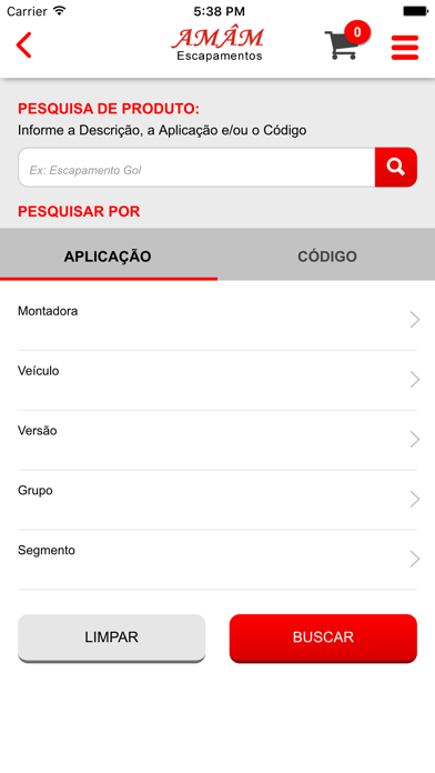 Amâm Escapamentos - Catálogo Screenshot