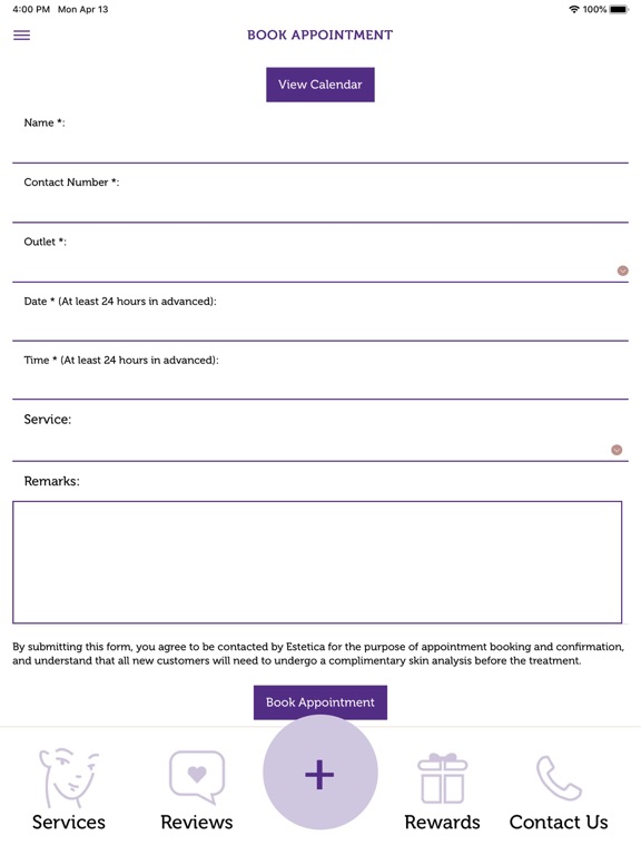 Estetica Appointment Booking app screenshot 3