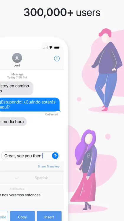Screenshot 6 di 6 di TransKey: Text Translator Chat