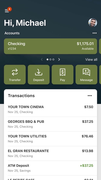 TCFCU Mobile Banking iPhone screenshot 4 - Finance app