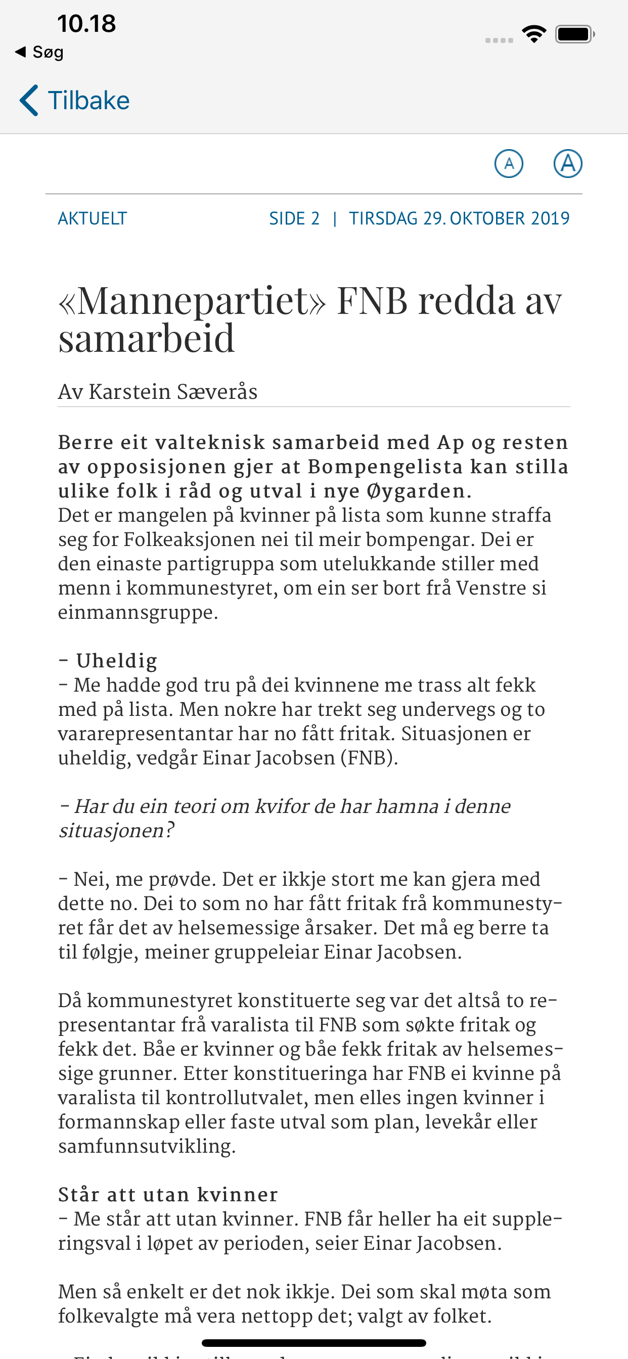 Vestnytt eAvis