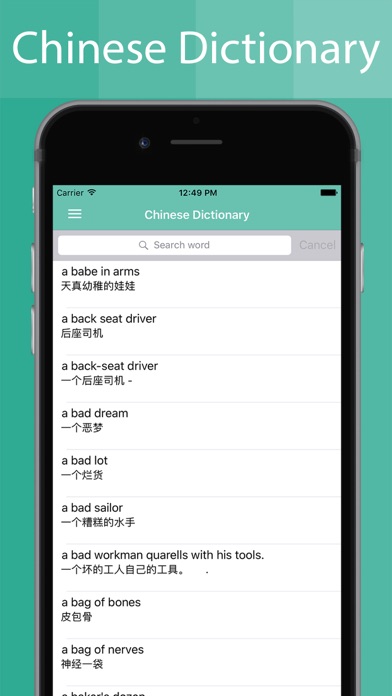 Screenshot #2 pour Chinese Dictionary Offline