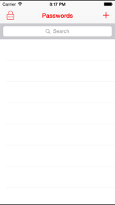 Finger Vault Password Manager screenshot