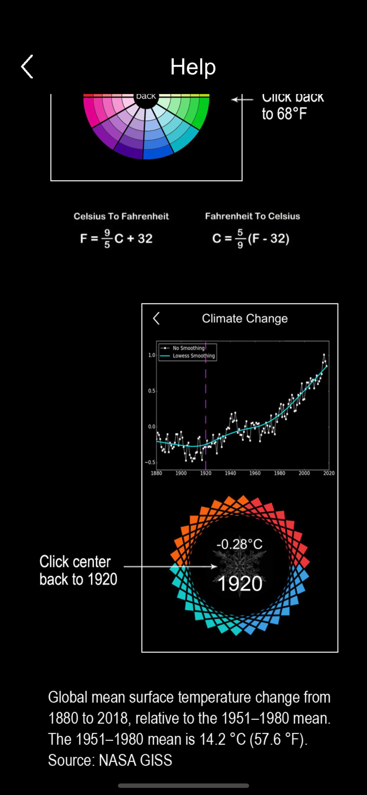 3D Global Temperature Map