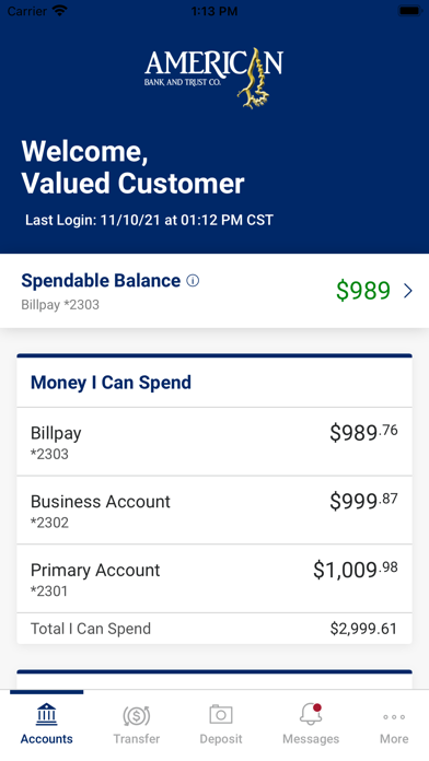 American Bank and Trust Tulsa Screenshot