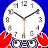 それは何時ですか？ 子供たちが学ぶためのゲーム 海の動物との時計をお読みください。