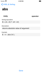 VHDL Ref screenshot