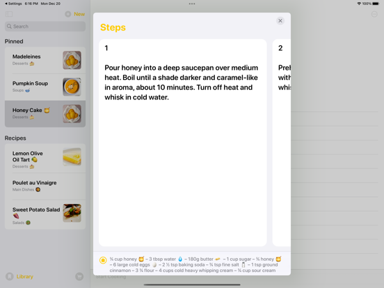 Kurkum: Recipe Manager iPad screenshot 2 - Food & Drink app