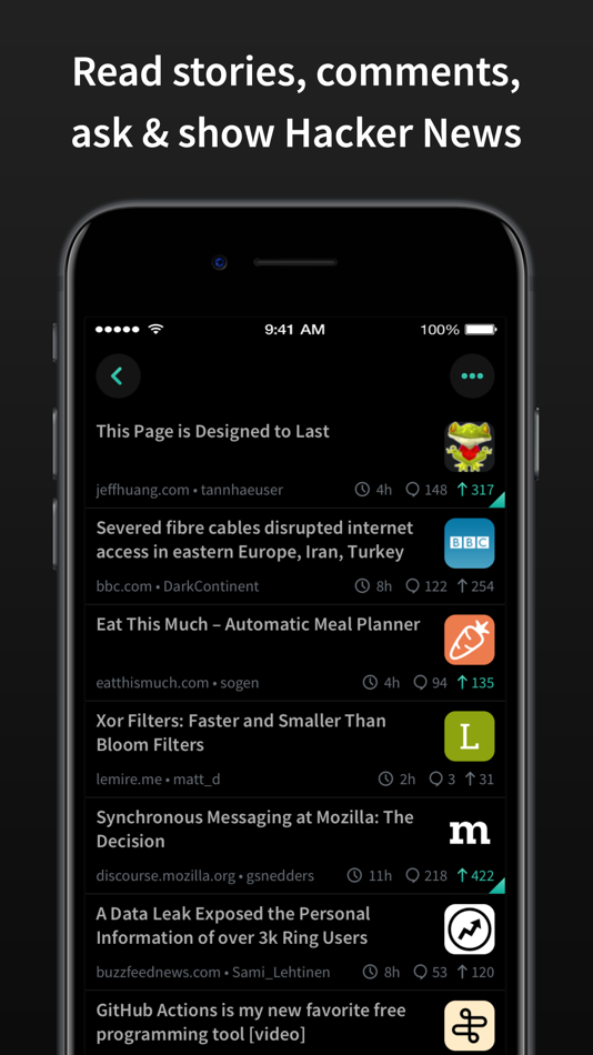 #2. HACK for Hacker News YC Reader (macOS) 由: Pranoy Chowdhury