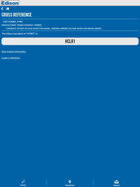 Edison XRef iPad screenshot
