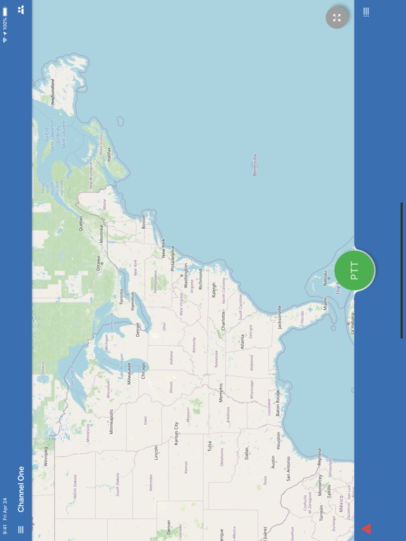 iTALKPTT USA iPad screenshot